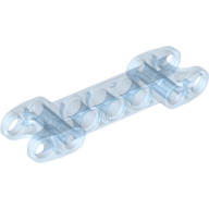 Lego spojka na dvě koule hladká, průhledná středně modrá (4294863)